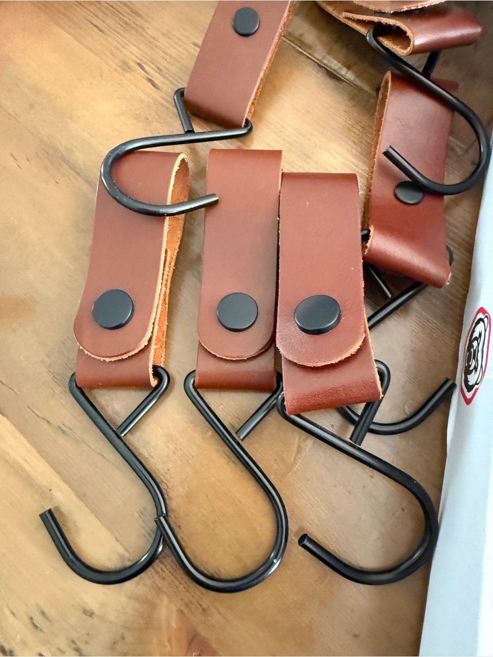 Brute Strength - Cognac Leather Straps with Hooks